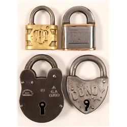 Padlocks/ Antique /4 Items   (102089)