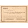 Image 1 : Concordia German Singing Society Stock Certificate  (100972)