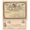 Image 1 : Two Different Placer County, California Mining Stock Certificates  (100846)