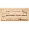 Image 1 : Giant Gravel Mining Company Stock Certificate  (100820)