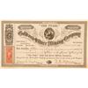 Image 1 : "The Pearl" Gold & Silver Mining Co. Stock Certificate, Silver Mountain, 1863  (100987)