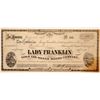 Image 1 : Lady Franklin Gold and Silver Mining Company Stock  (80336)