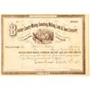 Image 1 : Boulder County Mining, Tunneling, Milling, Land & Town Co. Stock Certificate  (91556)