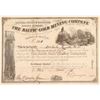 Image 1 : Baltic Gold Mining Company Stock Certificate Colorado Territory  (104750)