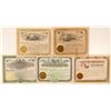 Image 1 : Five Different Cripple Creek Mining Stock Certificates  (91638)