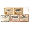 Image 1 : Five Different Cripple Creek Mining Stock Certificates  (91791)