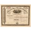 Image 1 : Lincoln Mining Company Stock Certificate  (91622)