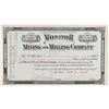 Image 1 : Monitor Mining & Milling Company Stock Certificate  (91842)