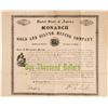 Image 1 : Monarch Gold & Silver Mining Company Bond  (100954)