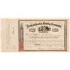 Image 1 : Pennsylvania Mining Company Stock Certificate  (102234)