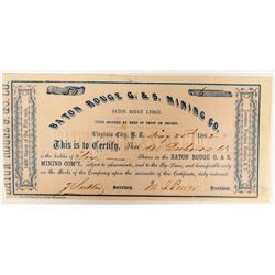 Baton Rouge G & S Mining Co. Stock  (91915)