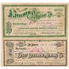 Image 1 : Belcher and Best & Belcher Mining Stock Certificates  (100937)
