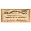 Image 1 : Mt. Diablo Mill & Mining Co. Stock Certificate  (91858)