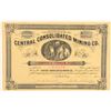 Image 1 : Central Consolidated Mining Co. Stock Certificate  (91838)