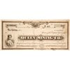 Image 1 : Queen Mining Co. Stock Certificate (G.T. Brown Lithograph)  (28636)