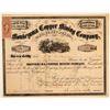 Image 1 : Montezuma Copper Mining Company Stock Certificate  (102201)
