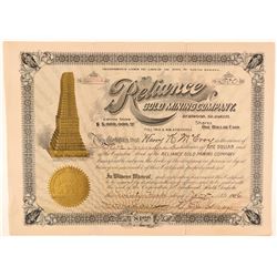 Reliance Gold Mining Company Stock  (91685)