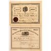 Image 1 : Two Black Hills, Dakota Mining Stock Certificates  (100855)