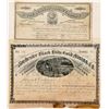 Image 1 : Two Different Black Hills, Dakota Territory Mining Stock Certificates  (100778)