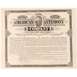 American Antimony Company Bond  (100862)