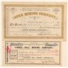 Image 1 : Two Utah Mining Stock Certificates: Park City and Snake Creek  (100791)
