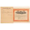 Image 1 : Baldwin Airship Company Stock Certificate & Letterhead  (103418)
