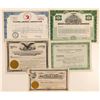 Image 1 : Five Different Aircraft Companies Stock Certificates  (102557)