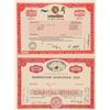 Image 1 : Hawaiian Airlines Stock Certificate Pair  (101530)