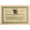 Image 1 : Duesenberg Automobile & Motors Co., Inc. Stock Certificate  (103444)
