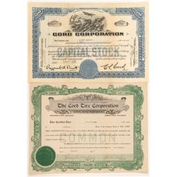 E. L. Cord Stock Certificates  (91640)