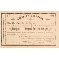 Colorado and Wyoming Railroad Co.  (104884)