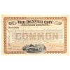 Image 1 : Denver City Railroad Co. Brown Stock  (104850)