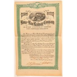 Kona & Kau Railway Company Bond  (101553)