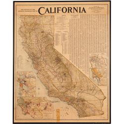 Large California Railroad Map  (91511)