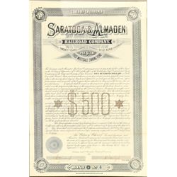 Saratoga & Almaden Railroad Co  (101292)