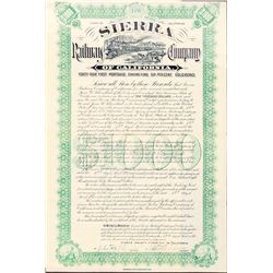 Sierra Railway Co of Calif Bonds (2)  (101299)