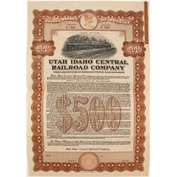 Utah Idaho Central Railroad Co Bond  (81729)