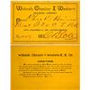 Image 1 : Wabash, Chester & Western Railroad Co. Pass, 1887  (60350)