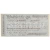 Image 1 : Extra Rare Rough & Ready Wells Fargo Second of Exchange.  (102276)