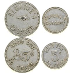 Blondie's Cabaret Tokens (2)  (101982)