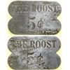 Image 1 : The Roost Brothel 5-cent Token  (101831)
