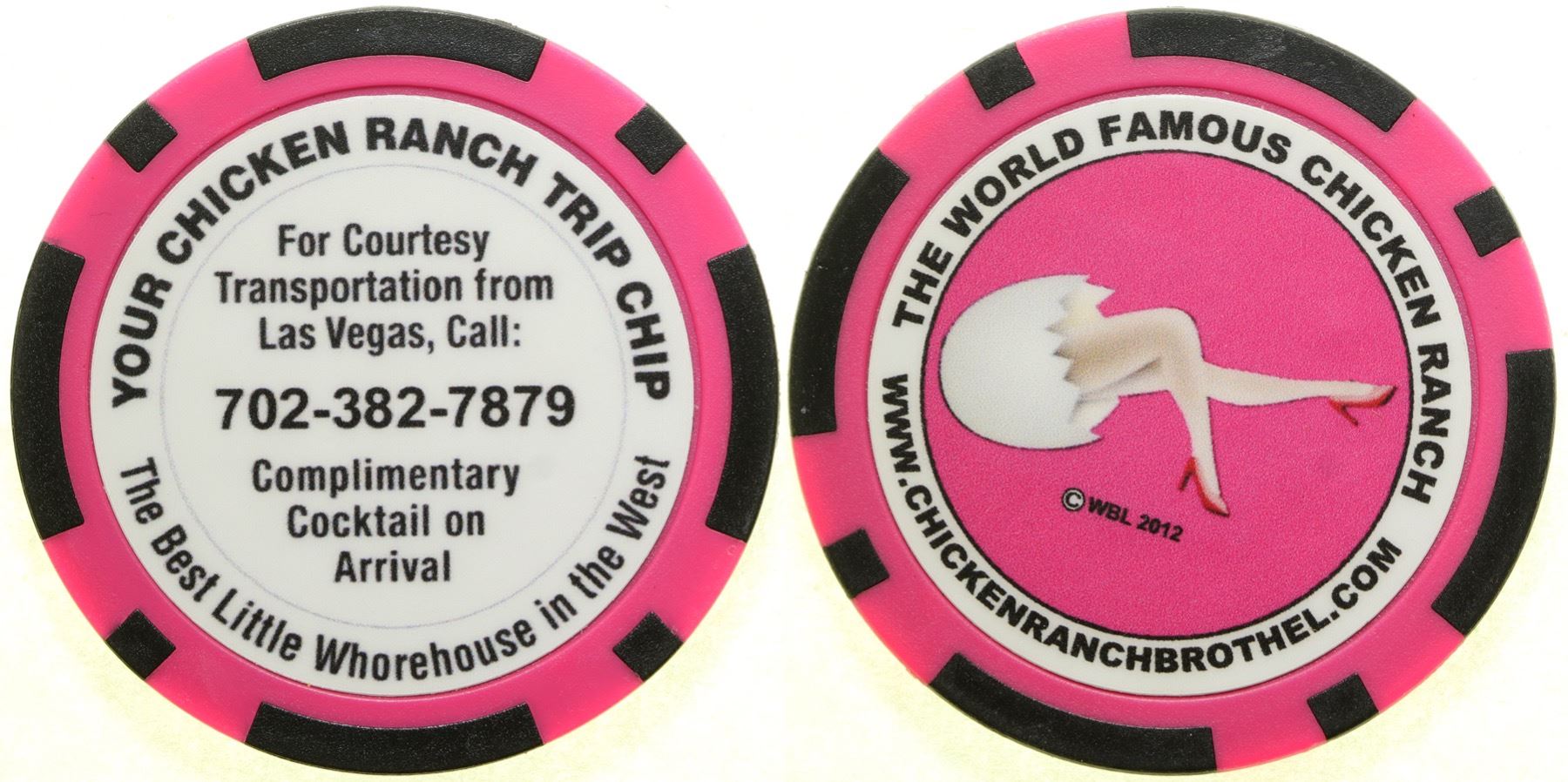 Chicken Ranch Chip-style Brothel Token (101985) - Holabird Western ...