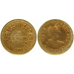 Miss Blanch Brothel Token  (104139)