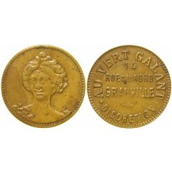 Au Vert Galant Brothel Token  (103526)