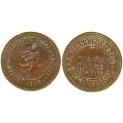 Madame Aline Brothel Token  (103530)