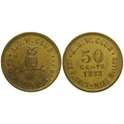 A. B. W. Club Brothel Token  (104574)