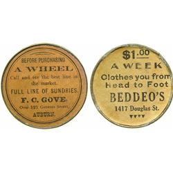 F. C. Gove Advertising Mirror  (101167)