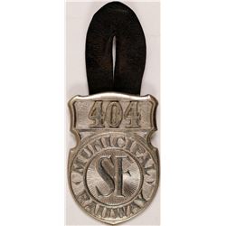 Municipal Railway Badge  (102813)
