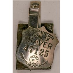 Passanger Vehicle Driver Badge  (102833)