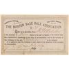 Image 1 : Boston Base Ball Association Stock - RARE and VERY EARLY NUMBER 7  (101426)
